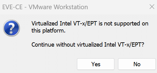 Virtualized Intel VT-x/EPT or AMD-V/RVI is not supported on this platform